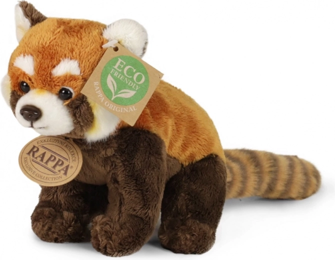 Plys rød panda 18 cm miljøvenlig