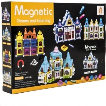 Magnetisk byggesæt hus 75 stk