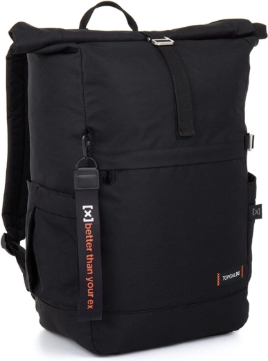 Sort rolltop-rygsæk Topgal X Ezra