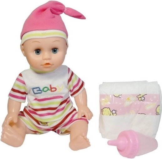 Interaktiv babydukke med tissning og lyde