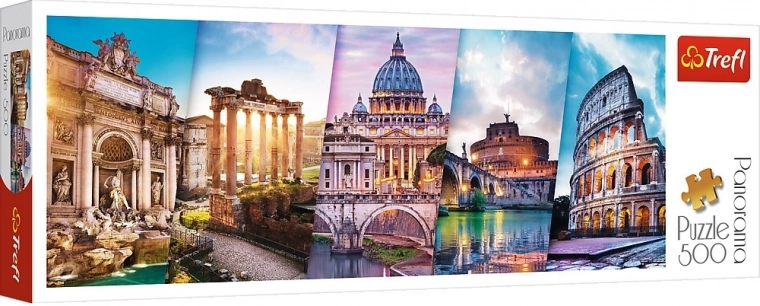 Panorama-puslespil 500 brikker – rejsen til Italien