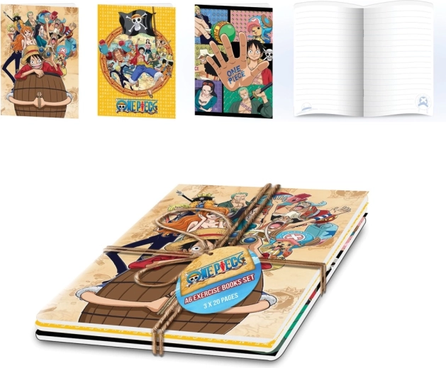 One Piece sæt notesbøger A5 (3 stk.)