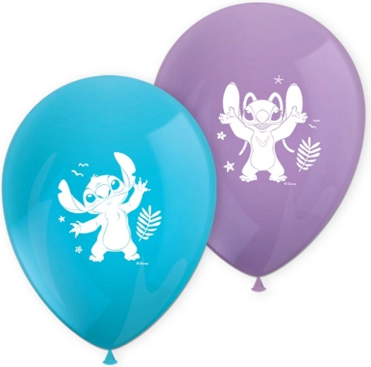 Balloner DISNEY Stitch & Angel – sæt med 8 stk.