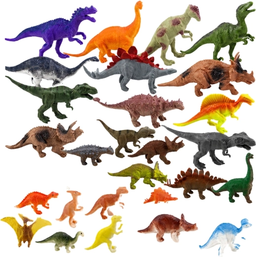 Sæt med 34 dele til din egen dinosaurverden