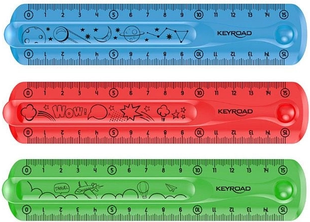 Fleksibel lineal KEYROAD Flexi 15 cm