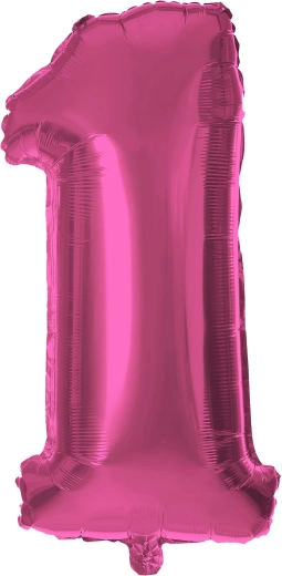 Folieballon tal 1 30 cm lyserød TORO