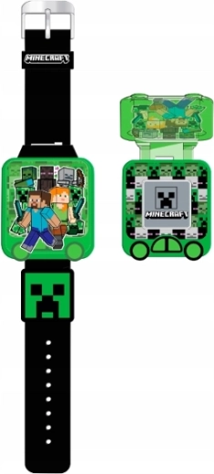 Pædagogisk børneur MINECRAFT med spil