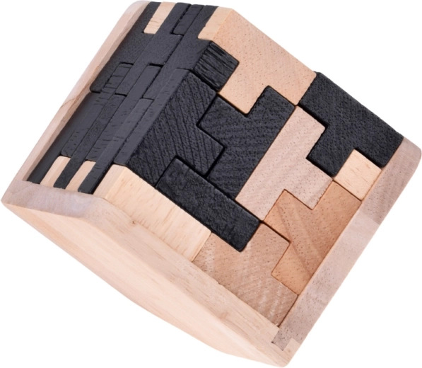 Kontrastfulde sort/natur-brikker for bedre overblik