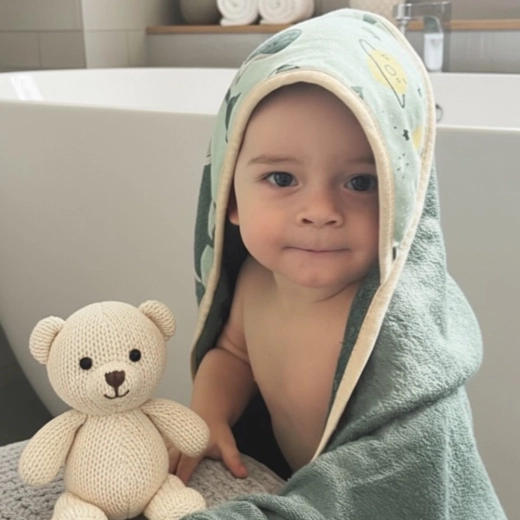Hætte til varme og komfort efter badet