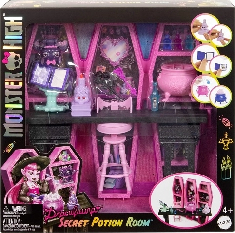 Monster High hemmeligt rum med Draculauras eliksirer og tilbehør
