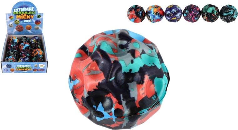 Ekstremt hoppende skumbold meteor 6 cm, mix af farver