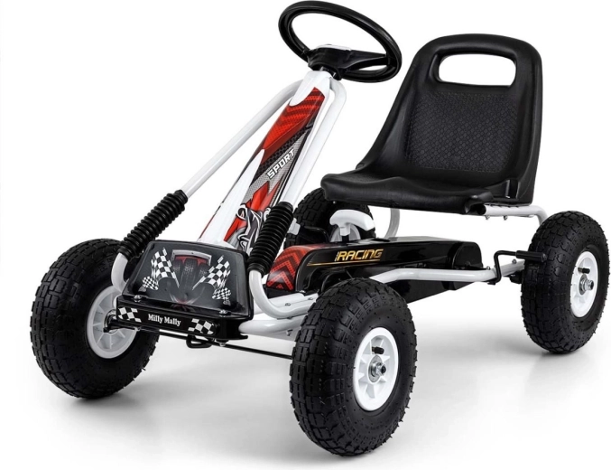 Milly Mally Thor pedal-gokart hvid