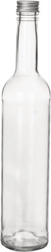 Glasflaske med metallåg 0,5 l
