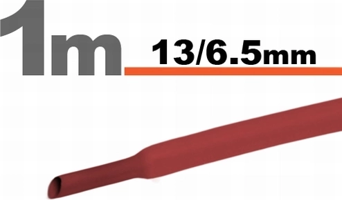 Rød krympeflex 13/6,5 mm