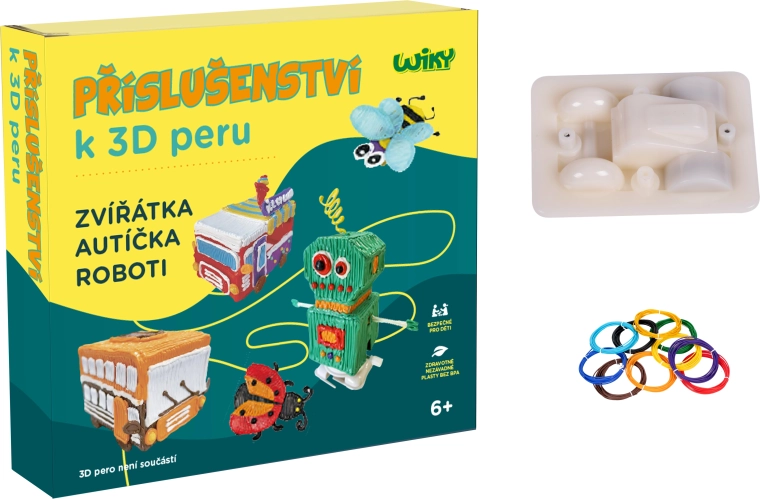 Kørende biler til 3D-pen WIKY – tjekkisk emballage