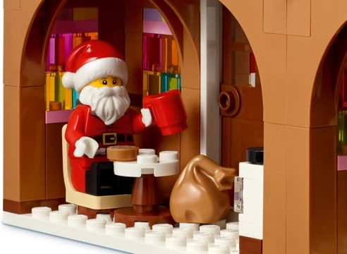 Santa Claus-minifigur til julehistorier