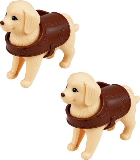 To hunde med plejetilbehør