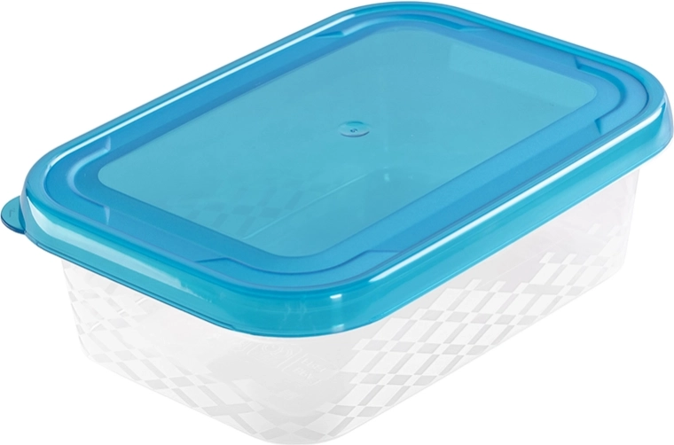 Madkasse Blue Box 0,5 l blå rektangulær