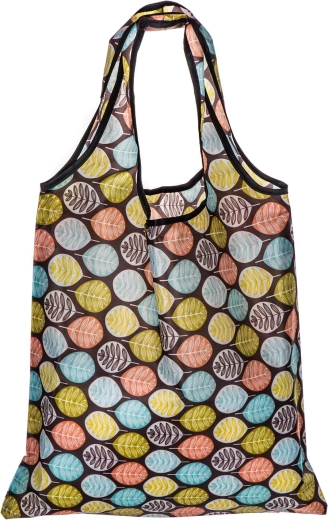 Sammenfoldelig indkøbspose Pretty Up med bladmønster 59 × 37 cm