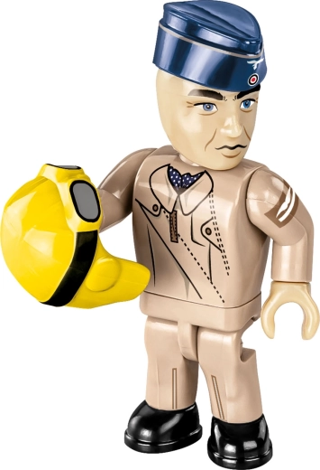 Figur af testpilot med i pakken
