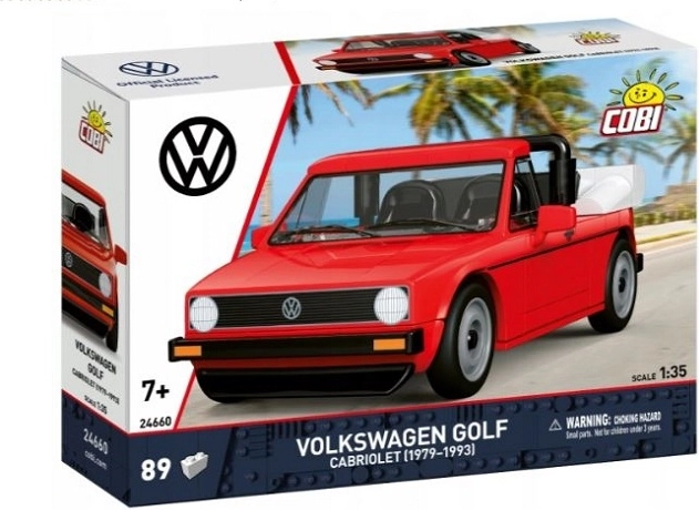 Cobi Volkswagen Golf Cabriolet 1979–1993 byggesæt 1:35 (89 dele)