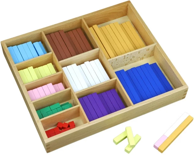 Moyo Montessori farvede tællestænger