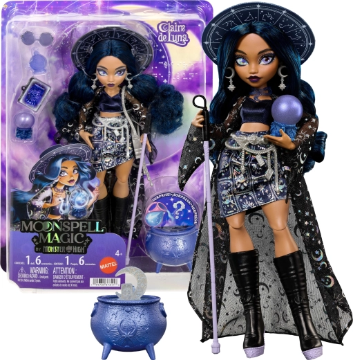 Monster High Moonspell Magic-dukke Claire de Luna 26 cm med tilbehør