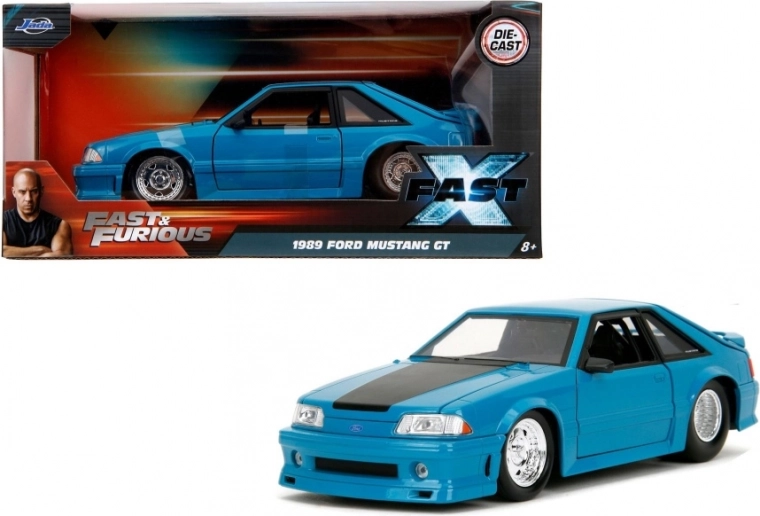 1989 Ford Mustang GT 1:24 fra Jada Toys – Fast & Furious 10 licenseret model