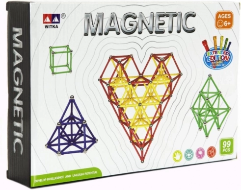 Magnetisk byggesæt – 99 dele