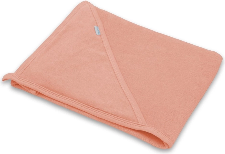 Babyfrottéhåndklæde med hætte NEW BABY Comfortably 80 × 80 cm – rosa