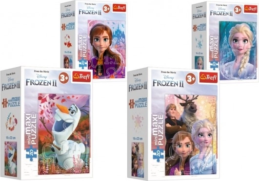 Mini-puslespil Frost II 20 Maxi brikker, 4 motiver – Anna