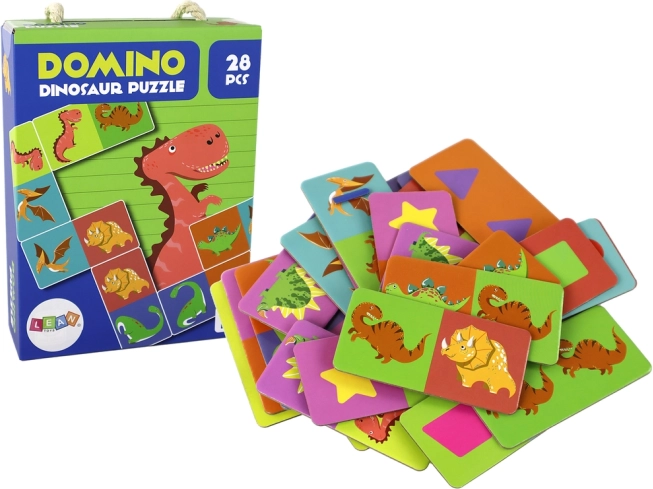 logisk spil Dinosaur Domino Puslespil