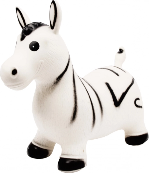 Oppustelig hoppebold Zebra til børn