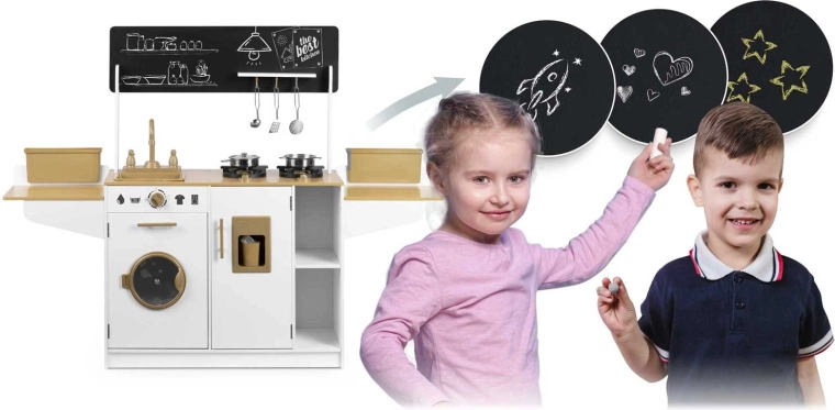 Opbevaringsplads og tavleflade