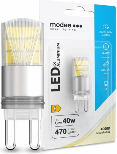 LED pære G9 Modee Aluminium 4,2 W neutral hvid