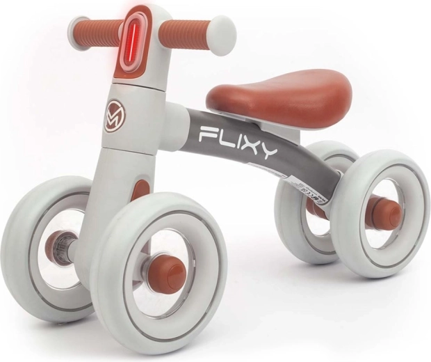 Børneløbecykel med lys MILLY MALLY Flixy, grå
