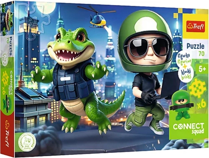 Puzzle Connect Mark 70 brikker med figur
