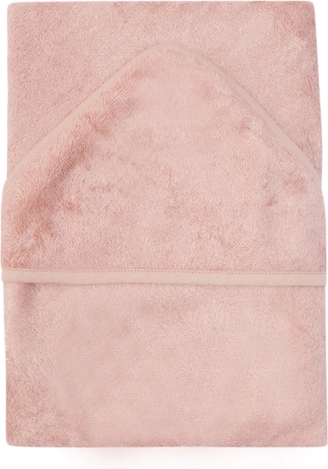 Timboo håndklæde med hætte XXL 95 × 95 cm Misty Rose