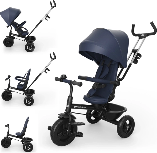 Kinderkraft trehjulet cykel Aston 2 Plus navy