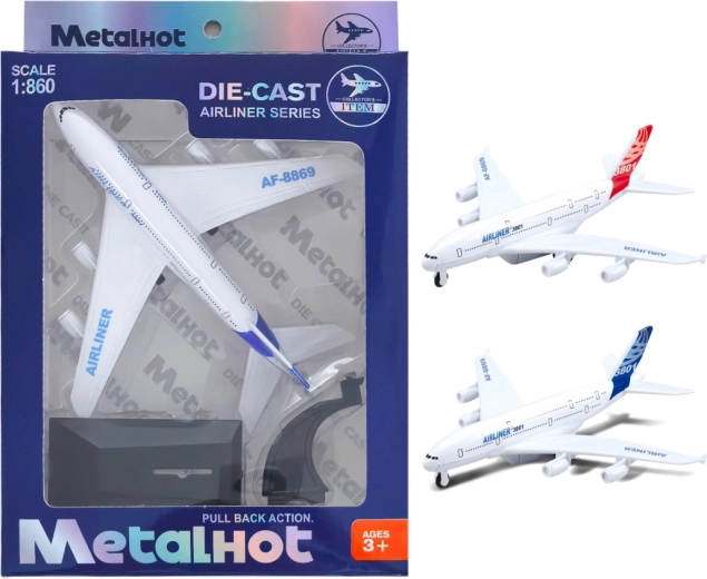 Metal flymodel Airliner MetalHot 1:860 med tilbagetræk