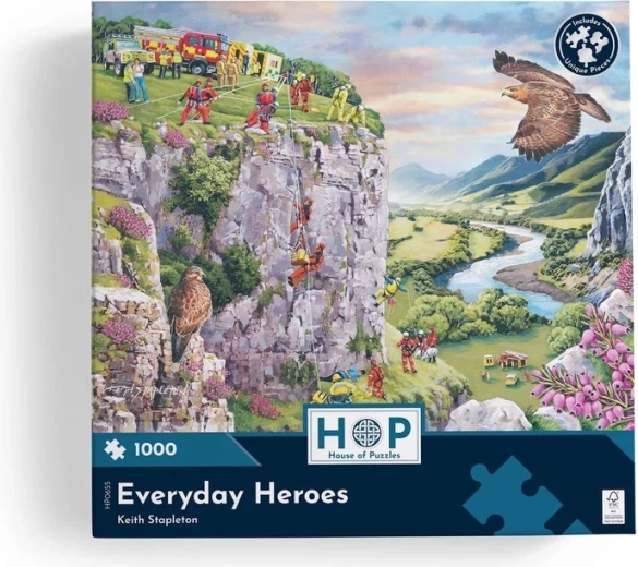 Spændende motiv med bjergredning