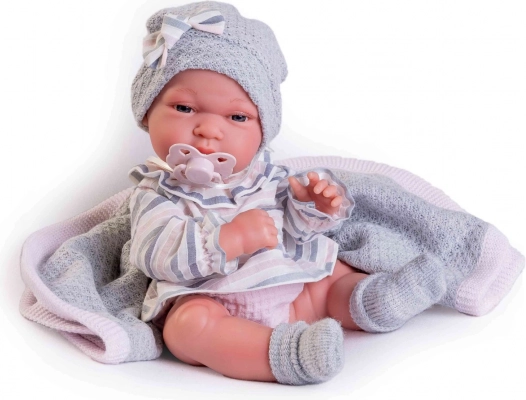 Realistisk babydukke med fuld vinylkrop 33 cm ANTONIO JUAN