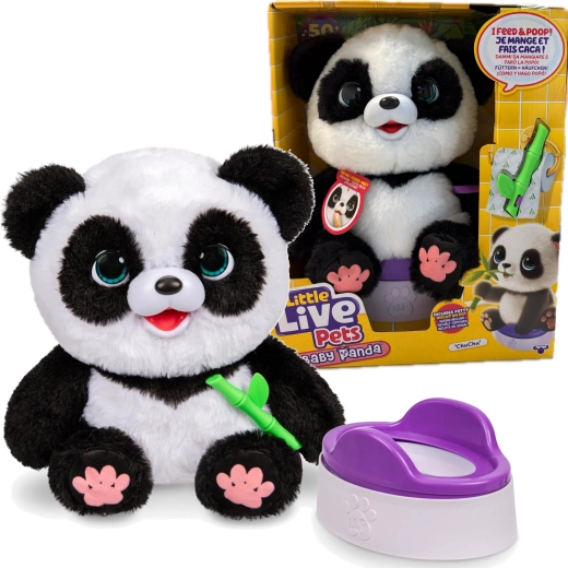 Interaktiv plyspanda ChuChu med potte LITTLE LIVE PETS