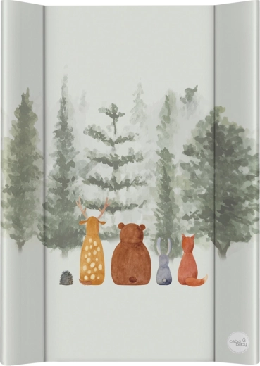 Ceba Baby ultra let puslepude med fast plade 50 × 70 cm forest companions - 1 stk.
