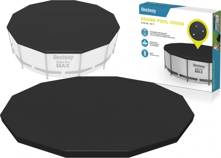 BESTWAY afdækningspresenning til rund swimmingpool 366 cm