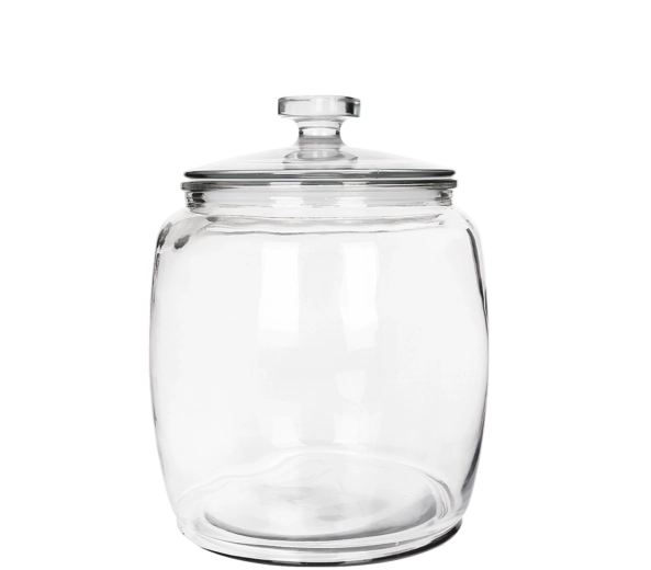 Glaskrukke 2 l med låg og tætningsring