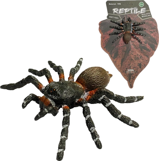 Levende natur: realistisk model af edderkoppen White Knee Spider (8 cm) - 1 stk.