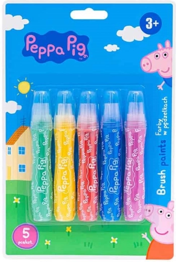 Maling i pensler ASTRA PEPPA PIG, 5 stk.