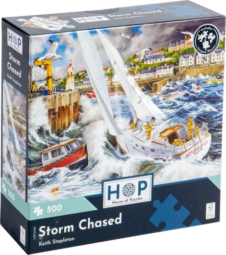 Puslespil Stormfuldt hav, 500 brikker
