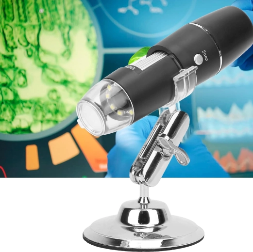 Forstørrelse op til 1600× og skarpt 2 MP-billede